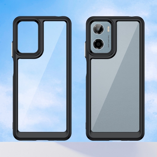 Удароустойчив калъф Acrylic за Motorola Moto E15 4G / G05 4G, Черен