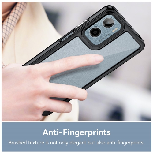 Удароустойчив калъф Acrylic за Motorola Moto E15 4G / G05 4G, Черен