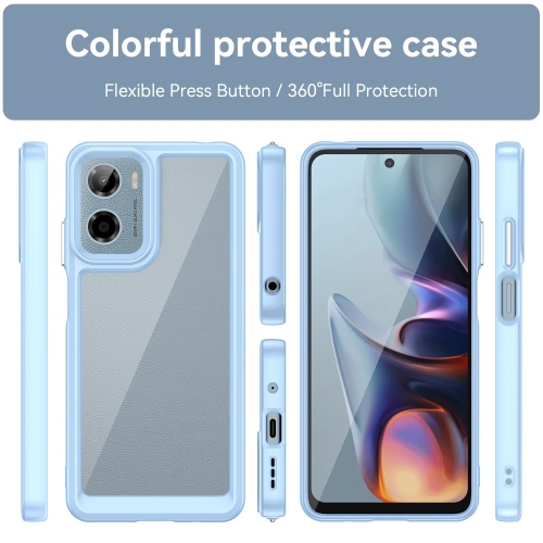Удароустойчив калъф Acrylic за Motorola Moto E15 4G / G05 4G, Син