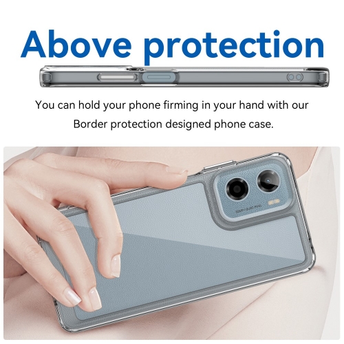 Удароустойчив калъф Acrylic за Motorola Moto E15 4G / G05 4G, Прозрачен