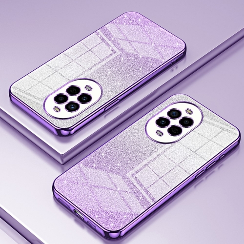 Силиконов калъф Electroplating Glitter за Huawei Nova 13 Pro 5G, Лилав