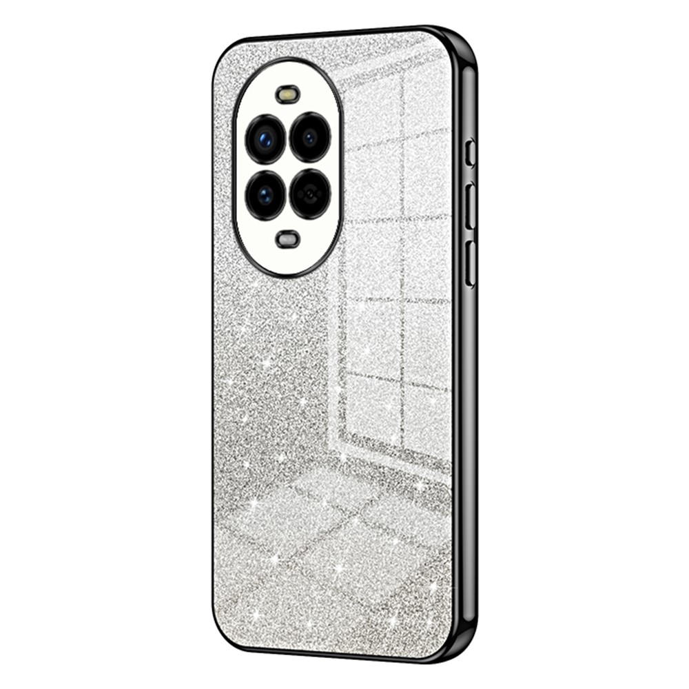 Силиконов калъф Electroplating Glitter за Huawei Nova 13 Pro 5G, Черен