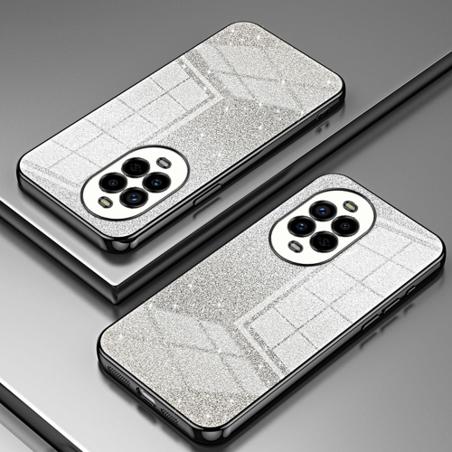 Силиконов калъф Electroplating Glitter за Huawei Nova 13 Pro 5G, Черен