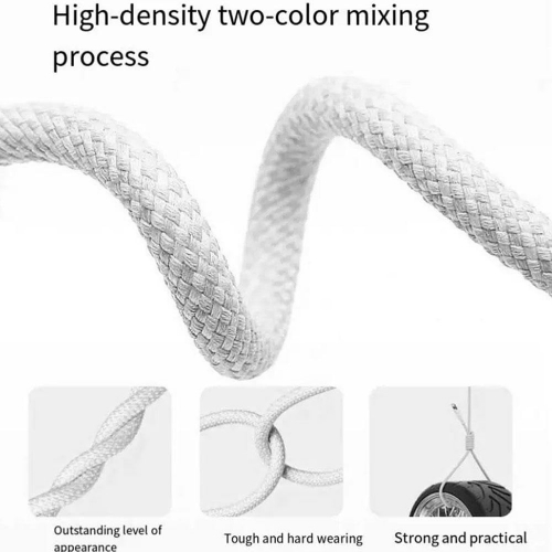 Кабел APPLE, MU2G3ZM A, USB-C към USB-C, 240W, Woven Fabric, 2m, Бял