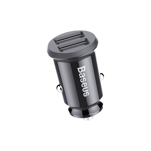 Зарядно за кола BASEUS, 12V, 15.5W, 2U, Grain Car, CCALL-ML01, Черен