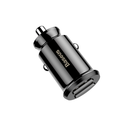 Зарядно за кола BASEUS, 12V, 15.5W, 2U, Grain Car, CCALL-ML01, Черен