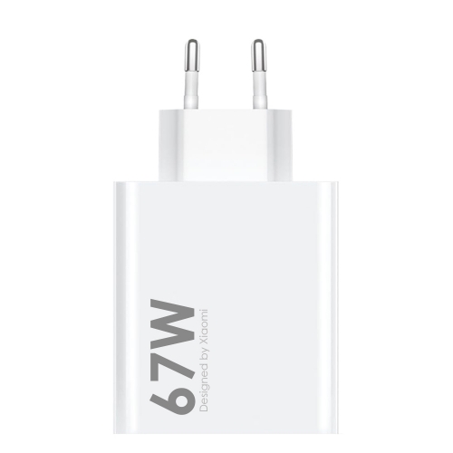 Зарядно Xiaomi MDY-12-EH USB-A 67W Travel Charger, с кабел от USB-A към USB-C 6.2A, Бял