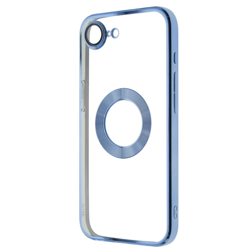 Силиконов калъф Glam за iPhone 16e/17e, Син