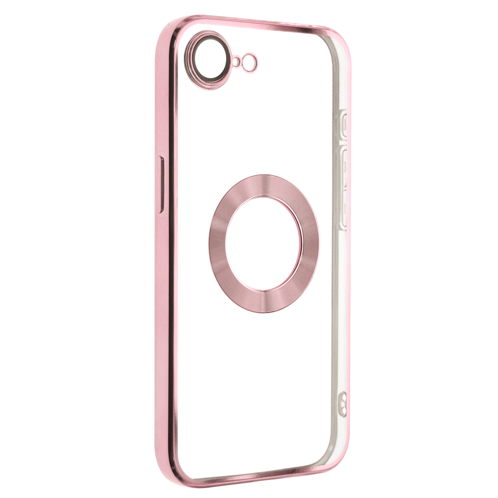 Силиконов калъф Glam за iPhone 16e/17e, Розов