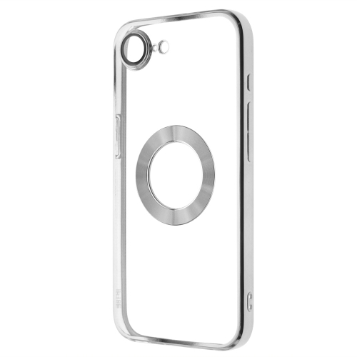 Силиконов калъф Glam за iPhone 16e/17e, Сребрист