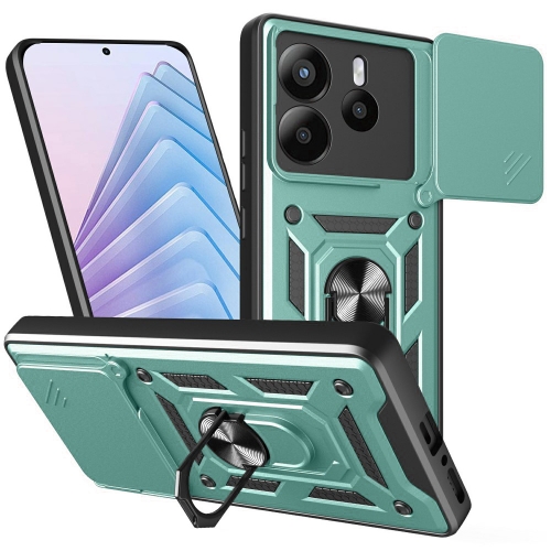 Удароустойчив калъф Techsuit CamShield за Xiaomi Redmi Note 14 4G, Зелен