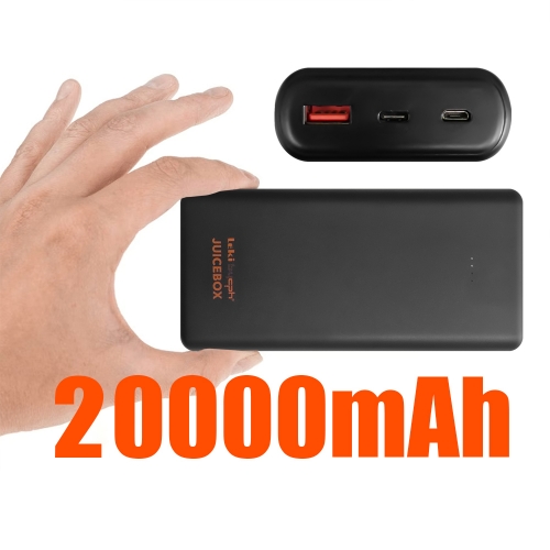 Външна батерия Leki by cph Juicebox 20000mAh, Черен