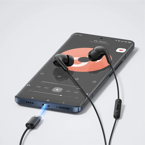 Слушалки с микрофон Xiaomi USB-C, Черен