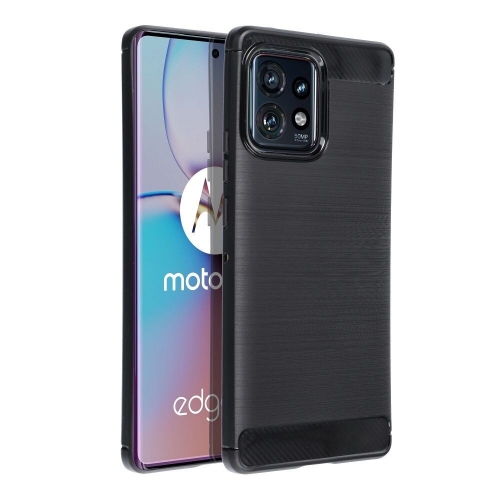 Силиконов Калъф Carbon за Motorola Edge 40 Pro, Черен