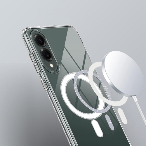 Удароустойчив калъф Mag Cover MagSF за Samsung Galaxy S25 Edge, Прозрачен