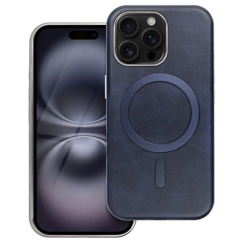 Удароустойчив калъф Gentleman Mag Cover за iPhone 16 Pro, Тъмно син