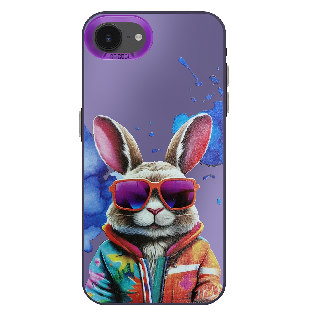 Удароустойчив калъф SOCOOL за iPhone 16e/17e, Заек