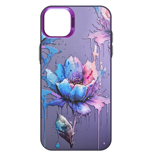 Удароустойчив калъф SOCOOL за iPhone 15, Цвете