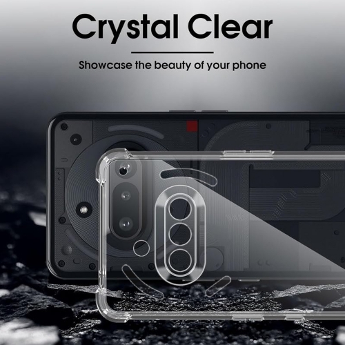 Силиконов калъф Techsuit Shockproof за Nothing Phone 3a, Прозрачен