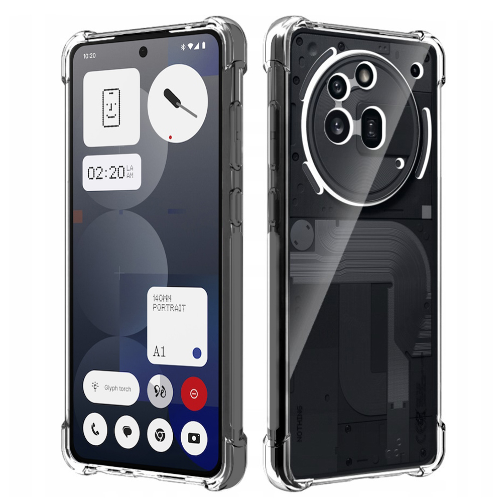 Силиконов калъф Techsuit Shockproof за Nothing Phone 3a Pro, Прозрачен