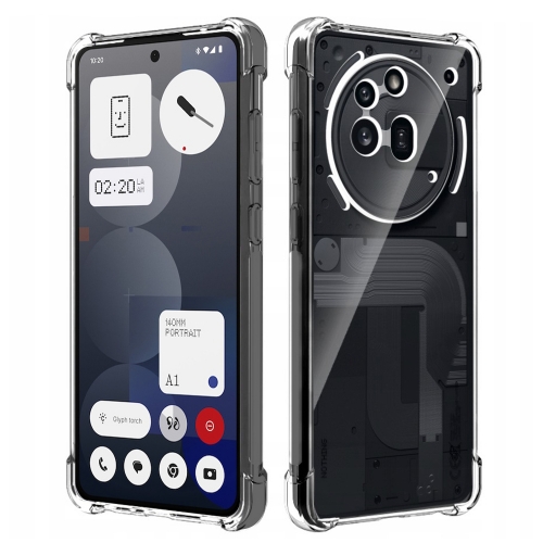 Силиконов калъф Techsuit Shockproof за Nothing Phone 3a Pro, Прозрачен