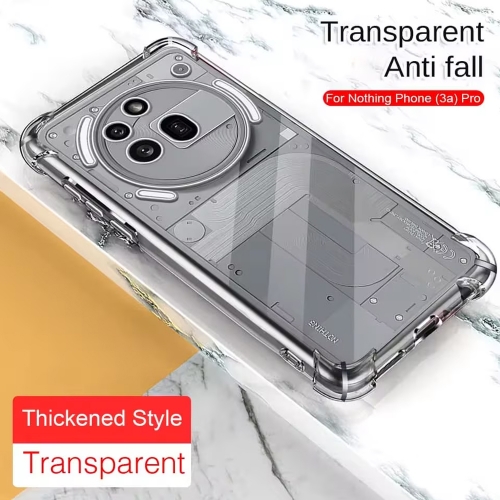 Силиконов калъф Techsuit Shockproof за Nothing Phone 3a Pro, Прозрачен