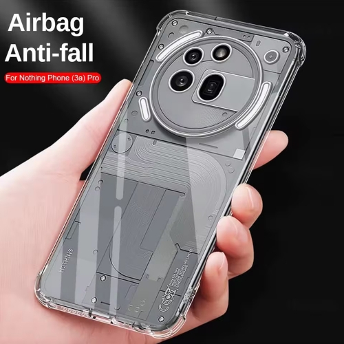 Силиконов калъф Techsuit Shockproof за Nothing Phone 3a Pro, Прозрачен
