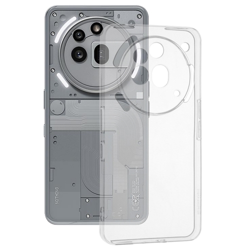 Силиконов калъф Techsuit за Nothing Phone 3a Pro, Прозрачен
