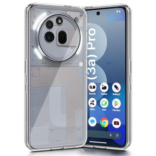 Силиконов калъф Techsuit за Nothing Phone 3a Pro, Прозрачен