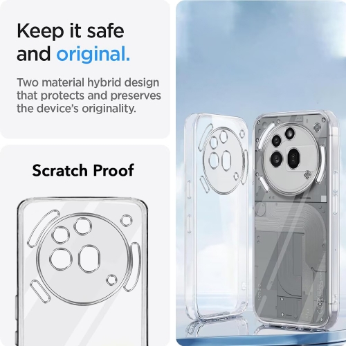 Силиконов калъф Techsuit за Nothing Phone 3a Pro, Прозрачен