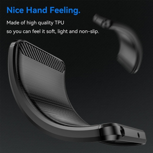 Силиконов Калъф Techsuit Carbon Fibre Brushed за Xiaomi 15 Utra, Черен
