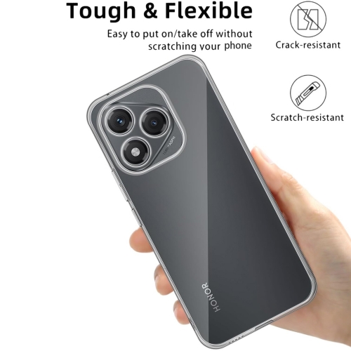 Силиконов калъф Techsuit за Huawei Honor 400 Lite, Прозрачен