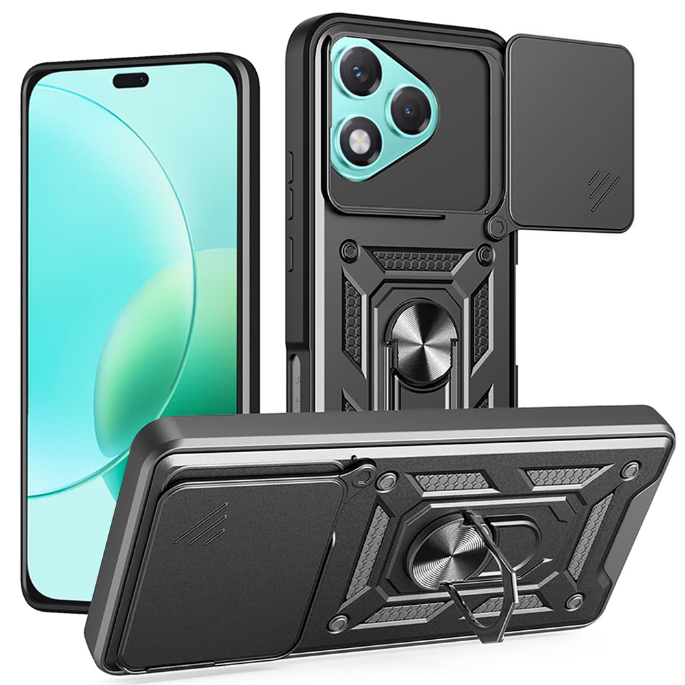 Удароустойчив калъф Techsuit CamShield за Huawei Honor 400 Lite, Черен