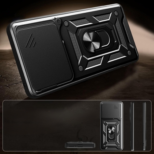 Удароустойчив калъф Techsuit CamShield за Huawei Honor 400 Lite, Черен
