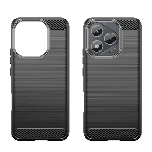 Силиконов Калъф Techsuit Carbon Fibre Brushed за Honor 400 Lite, Черен