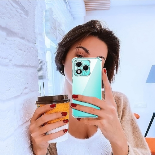 Силиконов калъф Techsuit Shockproof за Honor 400 Lite, Прозрачен