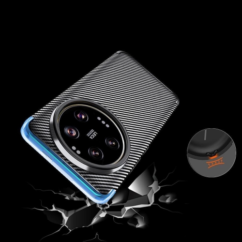Силиконов калъф Carbon Fiber Texture за Xiaomi 15 Ultra, Черен