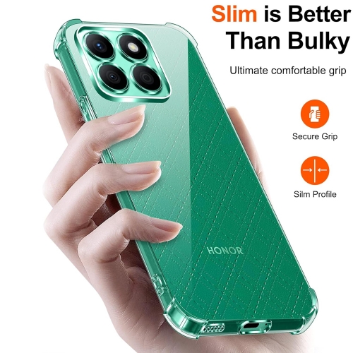 Силиконов калъф Techsuit Shockproof за Honor X8c, Прозрачен