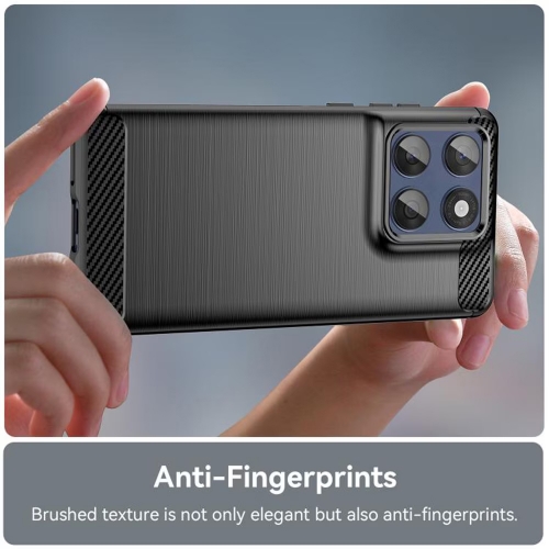Силиконов Калъф Techsuit Carbon Fibre Brushed за Motorola Edge 60 / Edge 60 Fusion, Черен
