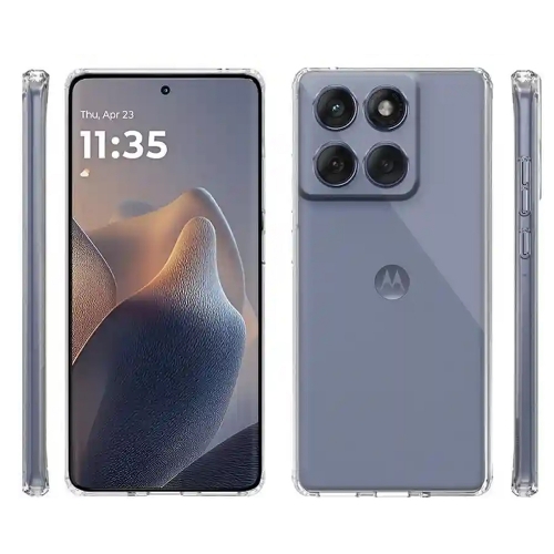 Силиконов калъф Techsuit за Motorola Edge 60 / Edge 60 Fusion, Прозрачен