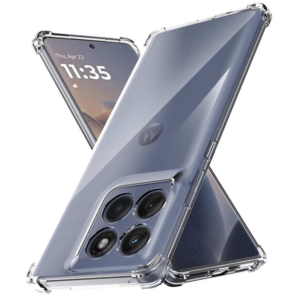 Силиконов калъф Techsuit Shockproof за Motorola Edge 60 / Edge 60 Fusion, Прозрачен