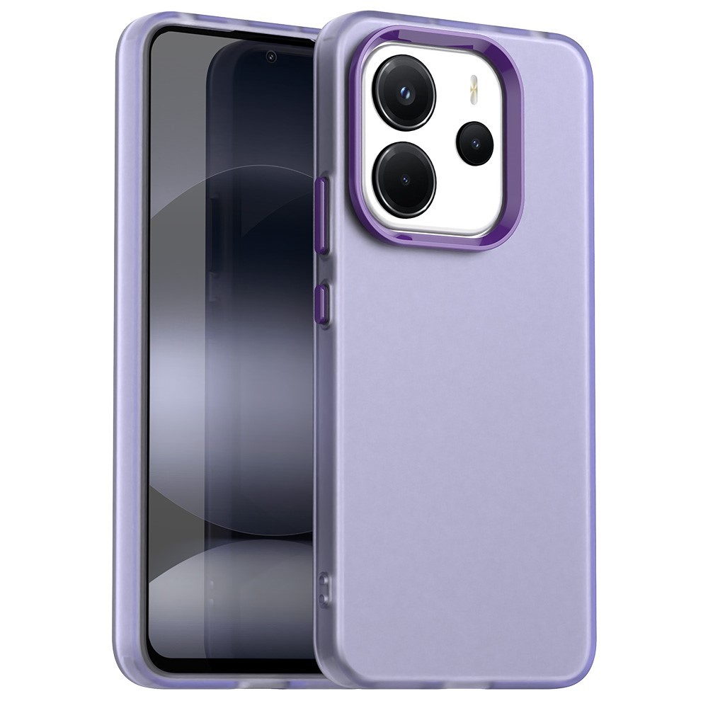 Удароустойчив калъф Shockproof Matt за Xiaomi Redmi Note 14 4G, Лилав