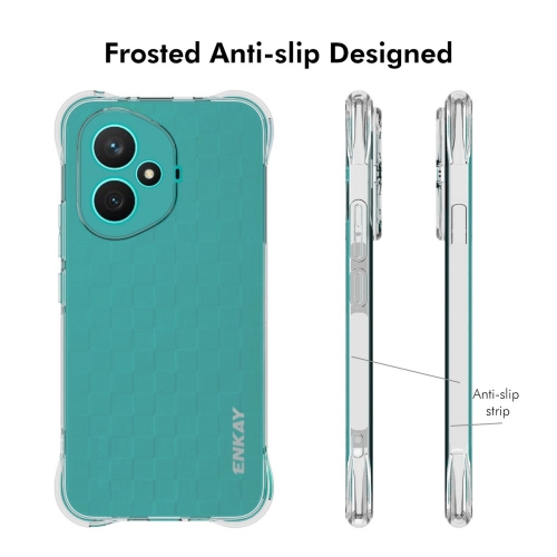 Силиконов калъф ENKAY Anti-Drop за Huawei Honor 400, Прозрачен