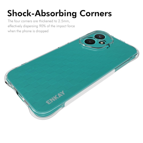 Силиконов калъф ENKAY Anti-Drop за Huawei Honor 400, Прозрачен