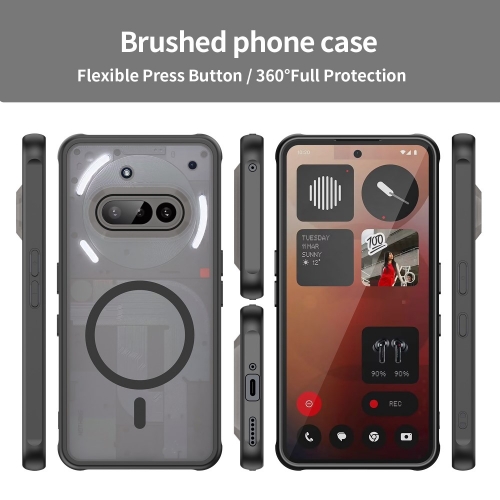 Удароустойчив калъф MagSF Anti Drop за Nothing Phone (3a), Черен