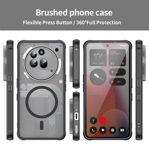 Удароустойчив калъф MagSF Anti Drop за Nothing Phone (3a) Pro, Черен