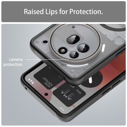 Удароустойчив калъф MagSF Anti Drop за Nothing Phone (3a) Pro, Черен