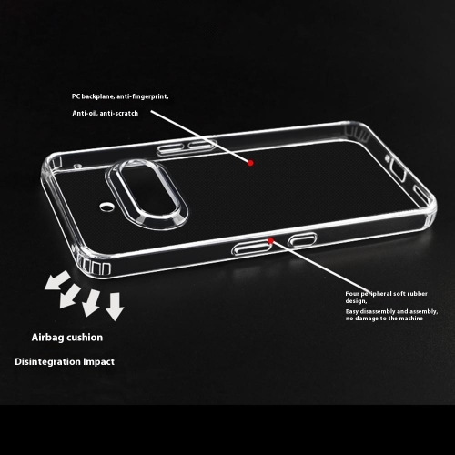 Удароустойчив калъф Drop-resistant за Nothing Phone (3a), Прозрачен