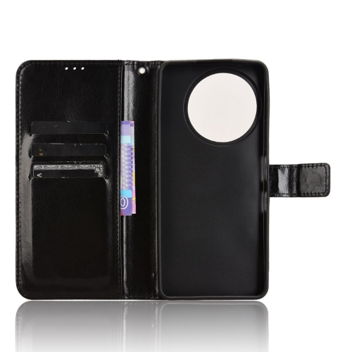 Калъф Тефтер Crazy Horse за TCL 50 Pro Nxtpaper 5G, Черен