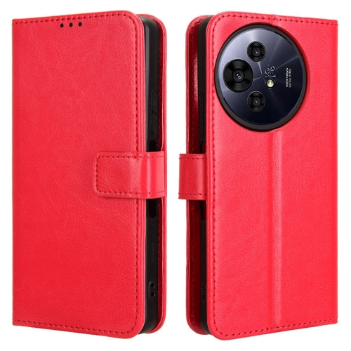 Калъф Тефтер Crazy Horse за TCL 50 Pro Nxtpaper 5G, Червен